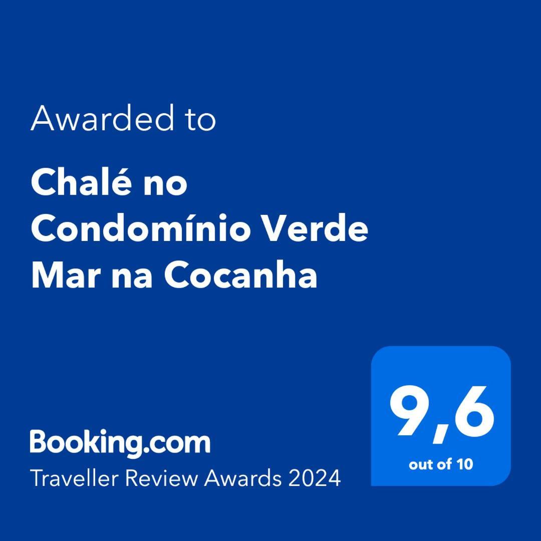Chale No Condominio Verde Mar Na Praia Da Cocanha 까라과따뚜바 외부 사진